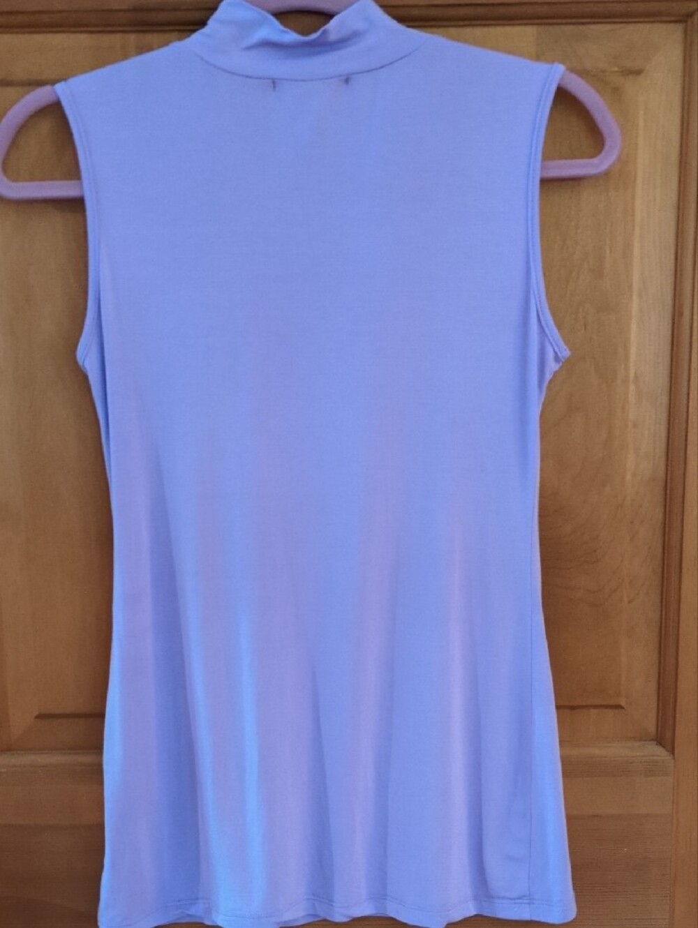 Mangdiup Sleeveless Mock Neck Tank Top Rayon Blend Lavender Size Small - Picture 9 of 9